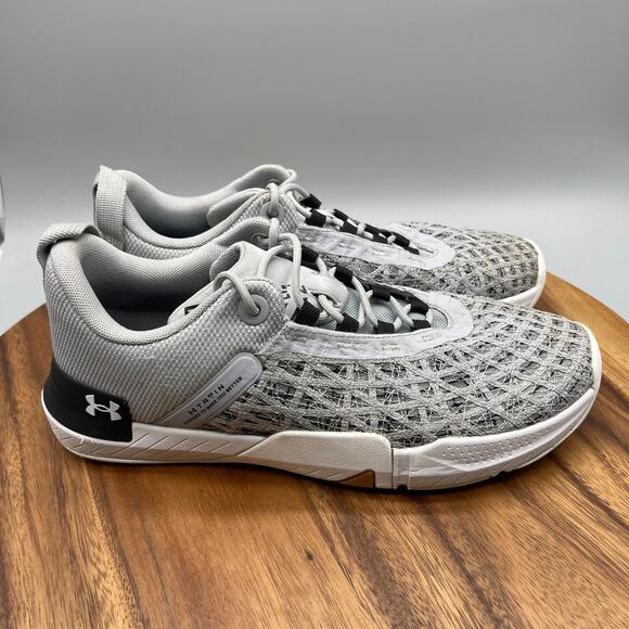 Under Armour Tribase Reign 5 Shoes Mens Size 10.5 Gray Cross Training Comfort - Picture 1 of 8